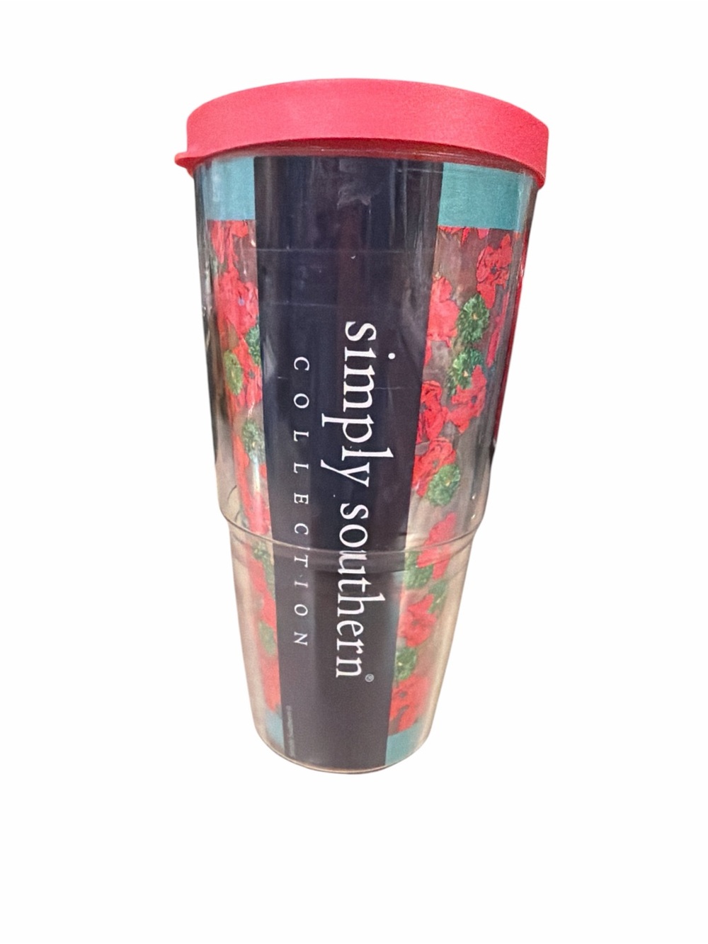 Tervis 24oz Tumbler with Floral Anchor Pink Lid - Picture 2 of 3